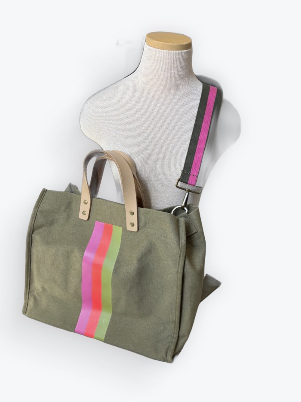 Bagging Rights Olive Green TOTE-ALLY! Tote Bag With Shoulder Strap